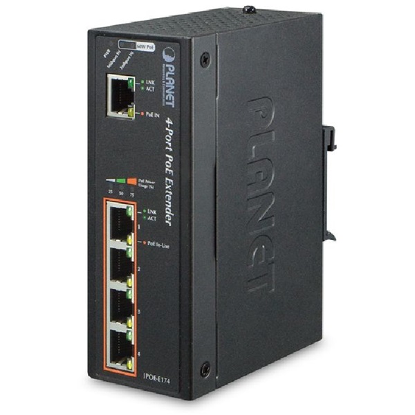 PLANET IPOE-E174 4port GbE LAN 60W PoE++ extender