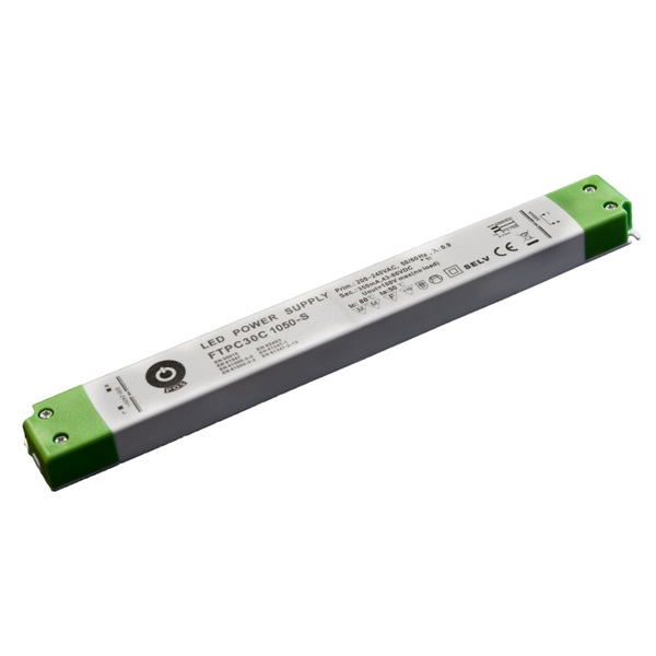 POS POWER FTPC30C1050-S 1050mA/14~29V 30,45W IP20 vékony LED tápegység