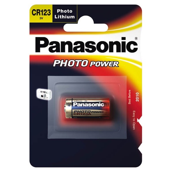 Panasonic CR123 3V lítium fotóelem 1db/csomag