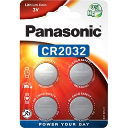 Panasonic CR2032 3V lítium gombelem 4db/csomag