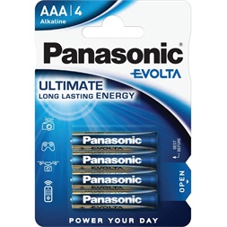 Panasonic EVOLTA LR03EGE/4BP 1,5V AAA/mikro szupertartós alkáli elem 4 db/csomag