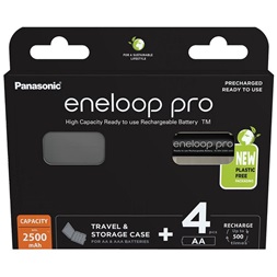 Panasonic Eneloop BK-3HCDEC4BE AA 2500mAh ceruza akku 4db/csomag