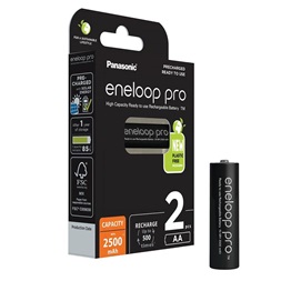 Panasonic Eneloop BK-3HCDE/2BE AA 2500mAh ceruza akku 2db/csomag