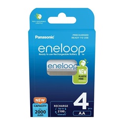 Panasonic Eneloop BK-3MCDE/4BE AA 2000mAh ceruza akku 4db/csomag