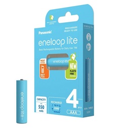 Panasonic Eneloop BK-4LCCE/4BE AAA 550mAh mikro ceruza akku 4db/csomag