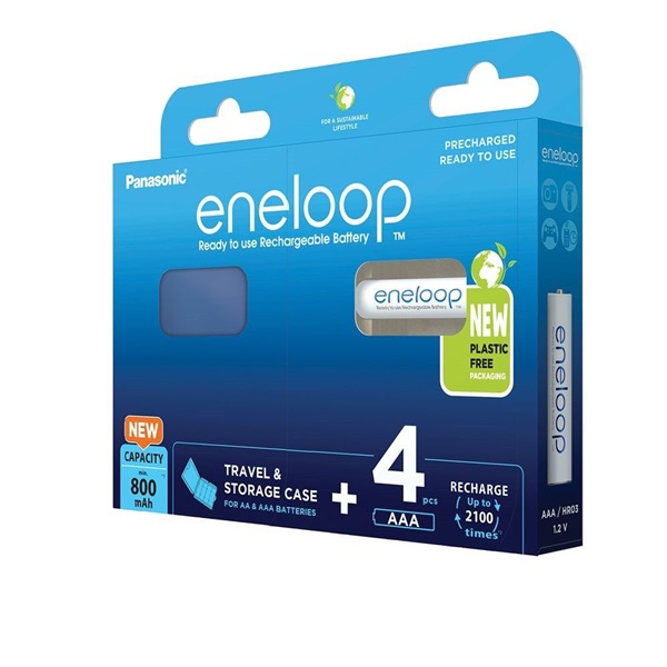 Panasonic Eneloop BK-4MCDEC4BE AAA 800mAh mikro ceruza akku 4db/csomag