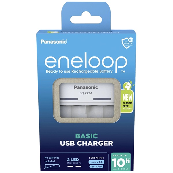 Panasonic Eneloop BQ-CC61USB AA/AAA USB akkutöltő