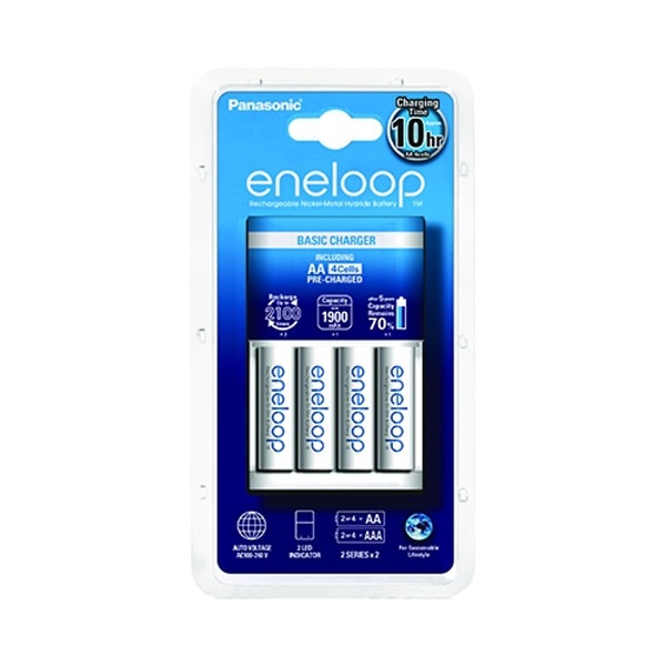 Panasonic Eneloop KKJ51MCC40E akkutöltő timer + 4xAA 1900 mAh akku