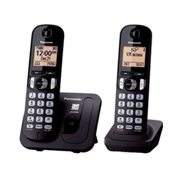 Panasonic KX-TGC212PDB DUO DECT hívásazonosítós fekete vezetéknélküli telefon