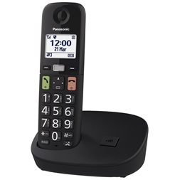 Panasonic KX-TGU110FXB fekete dect telefon