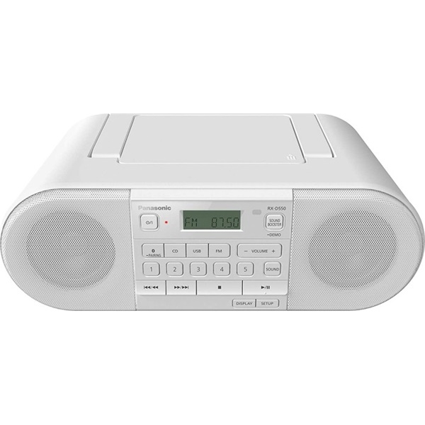 Panasonic RX-D550E-W Bluetooth fehér CD-s rádió