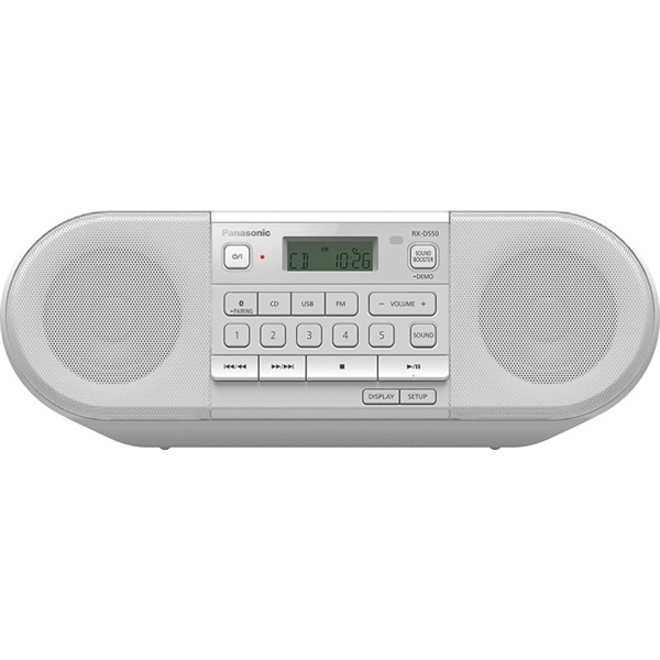 Panasonic RX-D550E-W Bluetooth fehér CD-s rádió