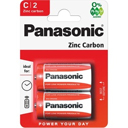 Panasonic RedZinc R14RZ/2BP C/baby cink-mangán tartós elem 2 db/csomag