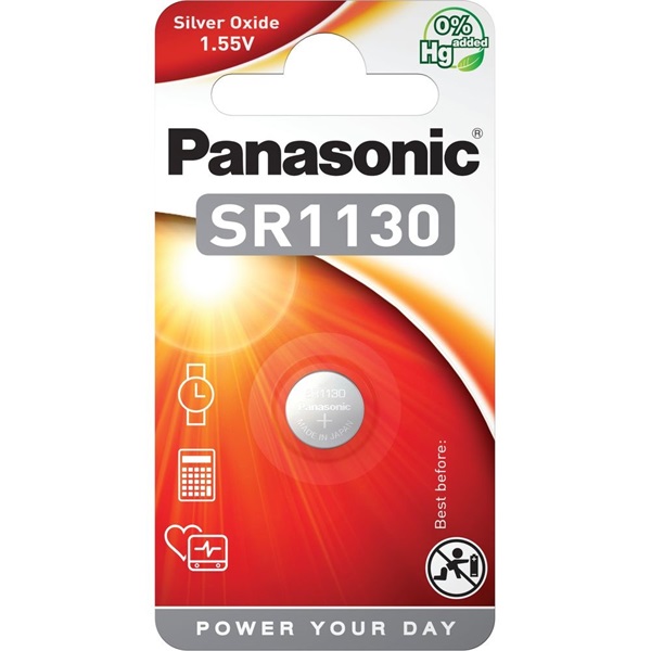 Panasonic SR-1130 1,55V ezüst-oxid óraelem 1db/csomag