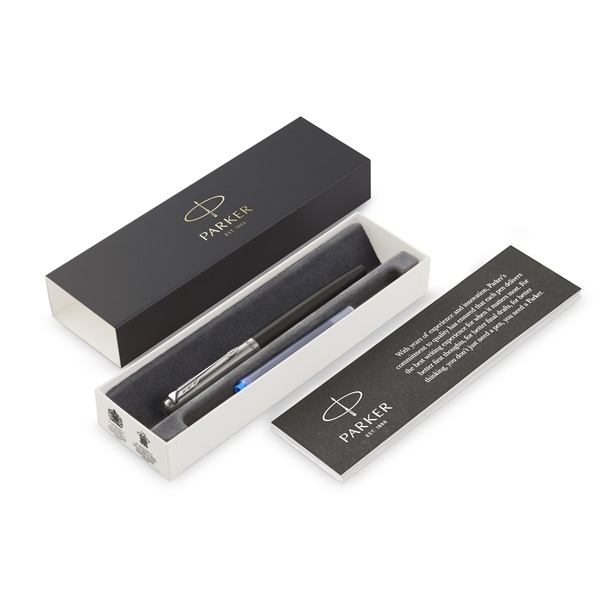 Parker Royal Jotter Bond Street 2030947 ezüst klipszes fekete töltőtoll