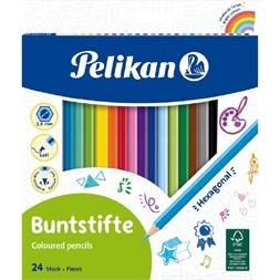 Pelikan lakkozott 24db-os vegyes színű színes ceruza