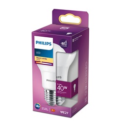 Philips 929001234204 E27 40W matt meleg-fehér gömb alakú LED fényforrás