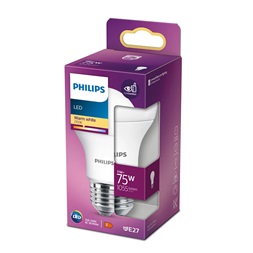 Philips 929001234404 E27 75W matt meleg-fehér gömb alakú LED fényforrás