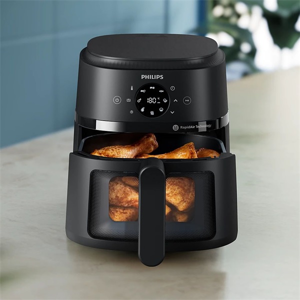 Philips Airfryer 2000 L NA220/00 fekete 4,2 L forrólevegős sütő