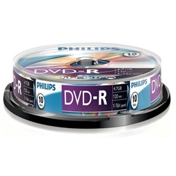 Philips DVD-R47CB 16x cake box lemez 10db/csomag