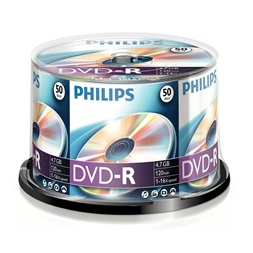 Philips DVD-R 4,7 Gb Írható DVD 50db/henger