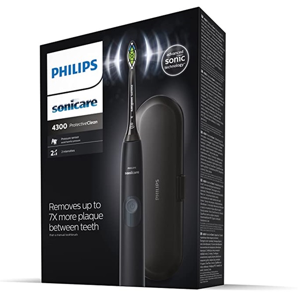 Philips Sonicare ProtectiveClean Series 4300 HX6800/87 szónikus fekete elektromos fogkefe