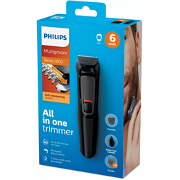 Philips MG3710/15 Multigroom Series 3000 6 az 1-ben fekete multifunkciós szakállvágó