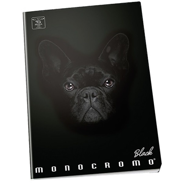 Pigna Moncromo Black Cat A5 vonalas notesz