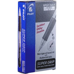 Pilot Super Grip 12 db/csomag fekete golyóstoll