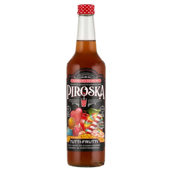 Piroska 0,7 L 50% Tutti frutti szörp