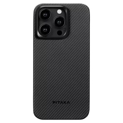 Pitaka 128972 1500D iPhone 15 Pro Max fekete/szürke aramid hátlap