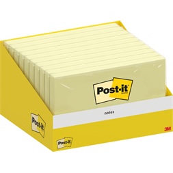 Post-It 6830-CY 76x127mm 100lap kanárisárga öntapadós jegyzettömb