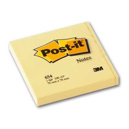 Post-it 654 76x76mm kanárisárga jegyzettömb