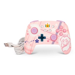 PowerA NSGP0255-01 Enhanced Nintendo Switch vezeték nélküli Princess Peach Plaid kontroller