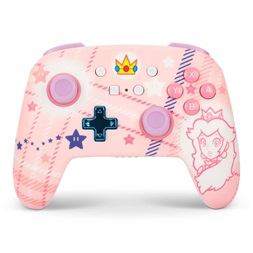 PowerA NSGP0255-01 Enhanced Nintendo Switch vezeték nélküli Princess Peach Plaid kontroller