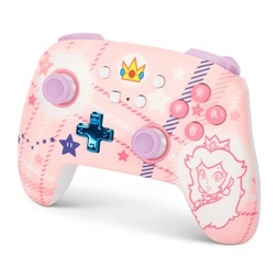 PowerA NSGP0255-01 Enhanced Nintendo Switch vezeték nélküli Princess Peach Plaid kontroller