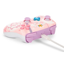 PowerA NSGP0255-01 Enhanced Nintendo Switch vezeték nélküli Princess Peach Plaid kontroller