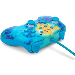 PowerA NSGP0090-01 Enhanced Nintendo Switch vezetékes Tie Dye Pikachu kontroller