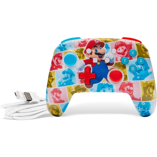 PowerA NSGP0282-01 Enhanced Nintendo Switch vezetékes Mario Hero Reel kontroller