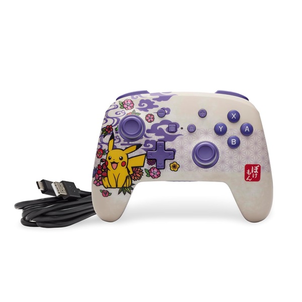 PowerA NSGP0324-01 Enhanced Nintendo Switch vezeték nélküli Pikachu Blossom kontroller