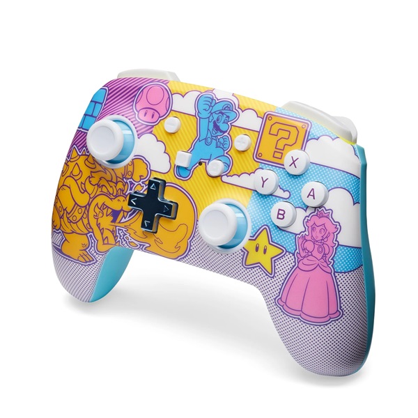 PowerA NSGP0341-01 Enhanced Nintendo Switch vezeték nélküli Mushroom Kingdom Pop Art kontroller