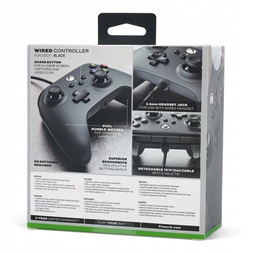 PowerA 1519265-02 Xbox Series X|S / Xbox One vezetékes fekete kontroller