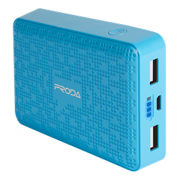 Proda Pure  12000mAh kék power bank