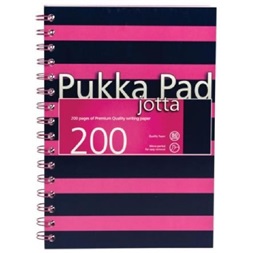 Pukka Pad Jotta Pad Navy Pink A4 200 oldalas vonalas spirálfüzet