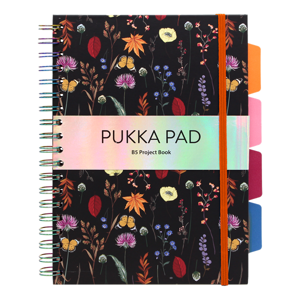 Pukka Pad Project Book Bloom B5 PP 200 oldalas vonalas spirálfüzet