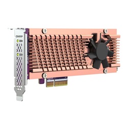 QNAP QM2-2P-344A 2x M.2 SSD port bővítő kártya, PCIe