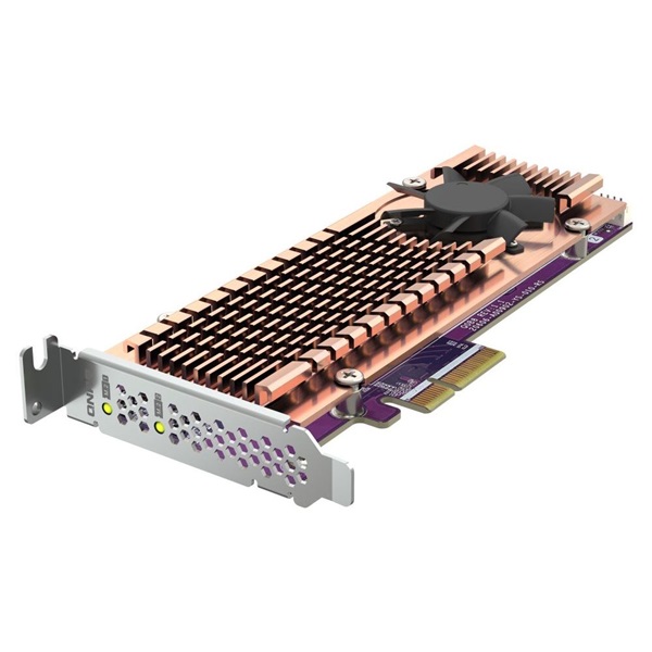 QNAP QM2-2P-344A 2x M.2 SSD port bővítő kártya, PCIe