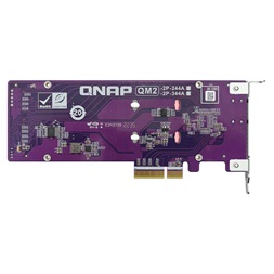 QNAP QM2-2P-344A 2x M.2 SSD port bővítő kártya, PCIe