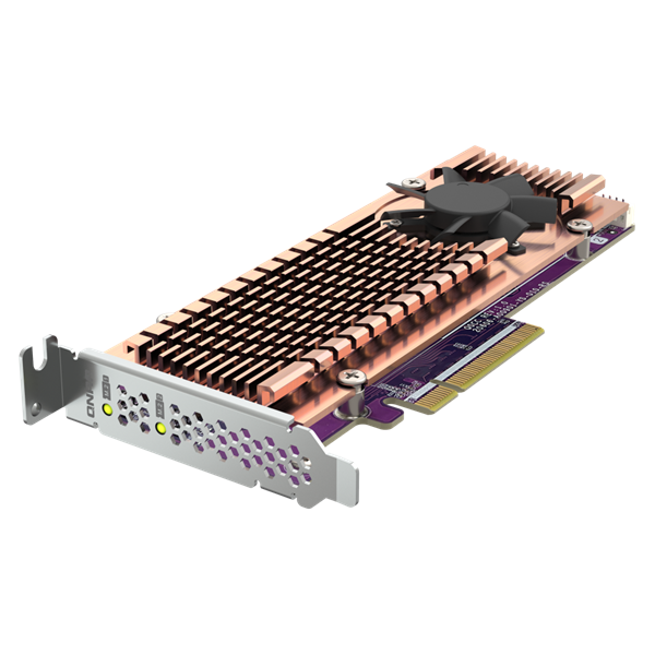 QNAP QM2-2P-384A 2x M.2 SSD port bővítő kártya, PCIe