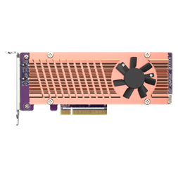 QNAP QM2-2P-384A 2x M.2 SSD port bővítő kártya, PCIe